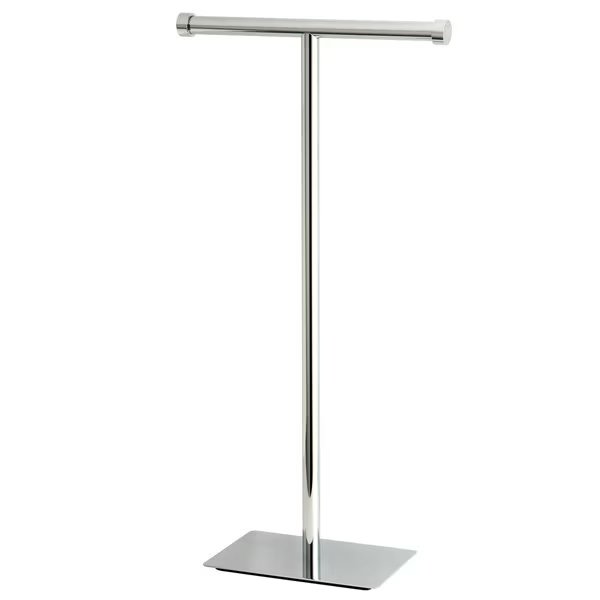 Claremont Freestanding Toilet Paper Stand, Chrome, Kingston Brass, Mfr#: CC8101